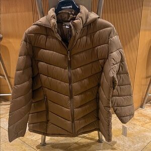 NWT Charter Club Brown Puffer Jacket
